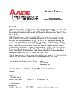 2017 AADE Golf Registration - American Association of Drilling