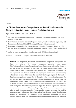 A Choice Prediction Competition for Social Preferences in Simple