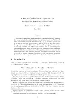 A Simple Combinatorial Algorithm for Submodular Function