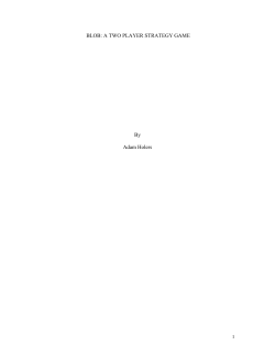 blob: a two player strategy game