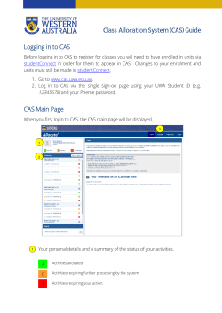 CAS-Student-User-Guide
