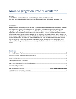 Grain Segregation Profit Calculator