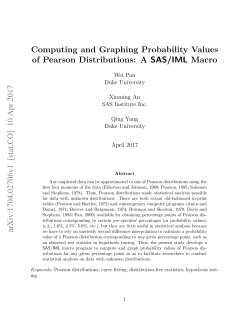 Computing and Graphing Probability Values of Pearson