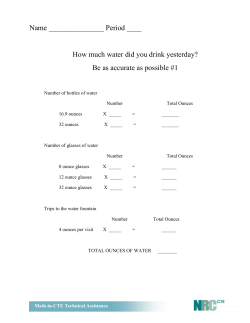 How Much Water Do You Need?