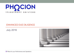 Pillars to your Performance and Operations needs