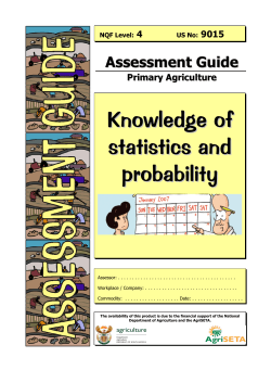 Knowledge of statistics and probability