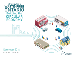 Strategy for a Waste-Free Ontario: Building the Circular