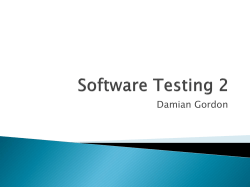 Software Testing