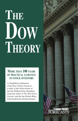The Dow Theory booklet updated 1-6