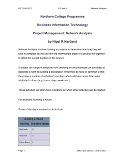 Network Analysis - Northern College