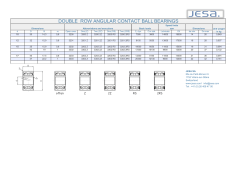 double row angular contact ball bearings