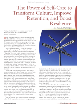 The Power of Self-Care to Transform Culture, Improve Retention
