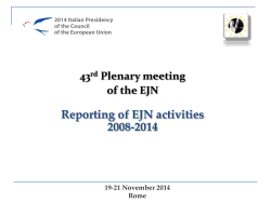 Awareness of the EJN