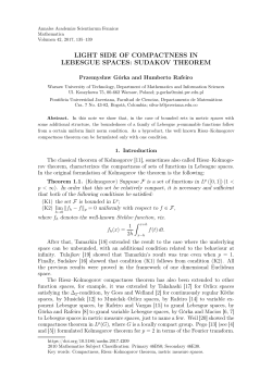 light side of compactness in lebesgue spaces: sudakov theorem