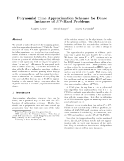 Polynomial Time Approximation Schemes for Dense Instances of N