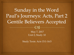 Sunday in the Word Letter to the Romans Justified by Faith