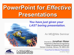 PowerPoint for Effective Presentations Custom Slide Format Practice