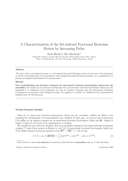 A Characterization of the Set-indexed Fractional Brownian Motion by