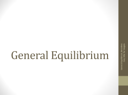 General Equilibrium