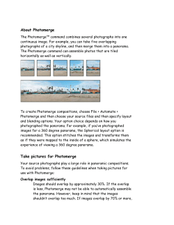 Panorama Photomerge Panorama Photomerge