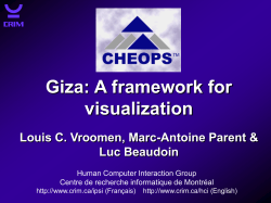 GIZA : A framework for visualization - Marc