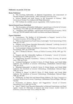 1 Publicaties van prof.dr. EM Sent Books Published