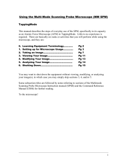 Manual for using the MM SPM