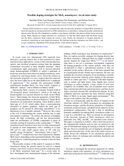 Possible doping strategies for MoS2 monolayers: An ab