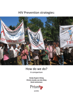 HIV Prevention strategies: How do we do?
