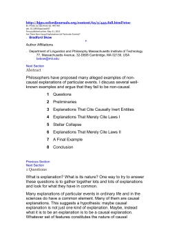 No-Noncausal-Explanations