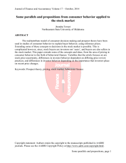 Extending Prospect Theory Based Reference Price Analysis to the