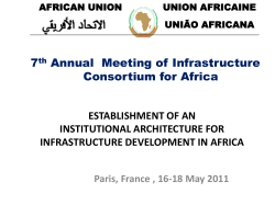 iaida - The Infrastructure Consortium for Africa