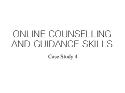 Online Counselling and Guidance Skills