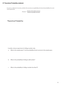 57 Theoretical Probability.notebook