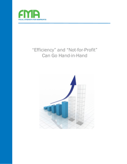 &ldquo;Efficiency&rdquo; and &ldquo;Not-for-Profit&rdquo; Can Go Hand in Hand
