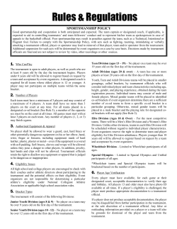 Rules - Nike Basketball 3ON3 Tournament