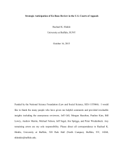 Strategic Anticipation of En Banc Review in the