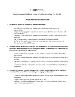 ROUNDTABLE DISCUSSION QUESTIONS I. What are the barriers