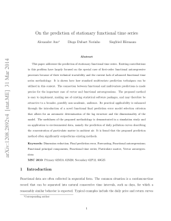 On the prediction of stationary functional time series