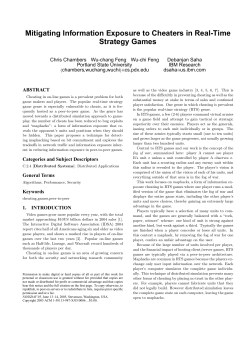 Mitigating Information Exposure to Cheaters in Real