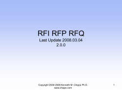 RFI RFP RFQ