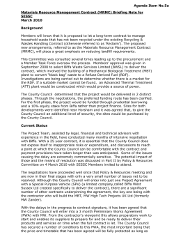 Materials Resource Management Contract (MRMC)