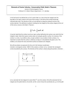 Elements of Vector Calculus : Conservative Field, Stoke`s