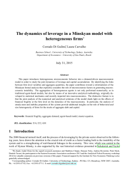 The dynamics of leverage in a Minskyan model