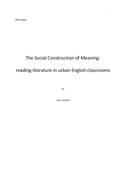 Chapter 8: Embodied readings: the multimodal social