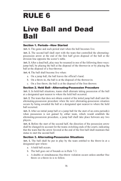 2011-13 NCAA Basketball Rule Book