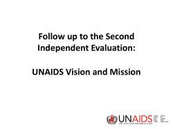Follow up to the Second Independent Evaluation: UNAIDS Vision