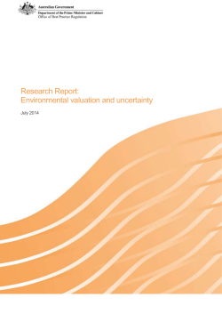 Environmental valuation and uncertainty