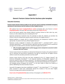 The need for a Fracture Liaison Service in