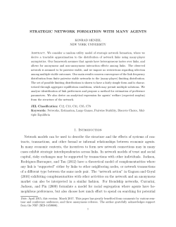 Strategic Network Formulation with Many Agents